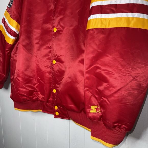 Starter New Age Modern Kansas City Chiefs Football Satin Jacket Size 4XL - Picture 4 of 9